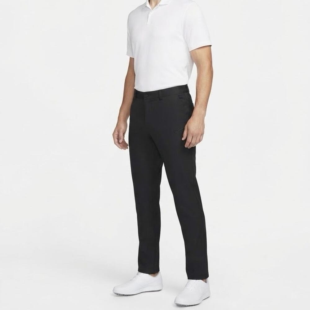 Nike Golf Dri-FIT Black Flat Front Performance Tech Pants 33x32 - measures 33x29 - Picture 16 of 16